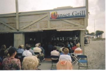 Crowd in the sand